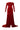 CARLA MAROON DRAPED GOWN - CULT MIA