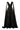 BLACK LAYERED FLOOR LENGTH GOWN WITH SCARF - CULT MIA