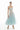BLUE DRAPED LACE MIDI DRESS - CULT MIA